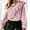 Light pink, variant on oyyniis Women Off Shoulder Long Sleeve Tops Fashion Single Strap Metal Buckle Shirt Females Long Sleeves Shirt Tops M
