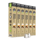 La Natura Organic Espresso Intenso Coffee Pods - Dark Roast Arabica Coffee Capsules for Nespresso Original Line Machines - Aluminum-Free - Single-Serve Pods (60 Count)