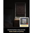 thumbnail image 5 of Cordless Bamboo Roman Shades for Windows, Blinds Size (29" W ×64" H) Colour (BDP-Espresso), 5 of 7