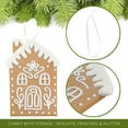 thumbnail image 3 of AuldHome Design Gingerbread House Christmas Ornaments (Set of 12), Large House Shaped Christmas Tree Cookie Decorations, 4-5 Inch Size, 3 of 9