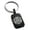 Black, variant on Stainless Steel Celtic Triquetra Heart Knot Engraved Small Rectangle Dog Tag Charm Keychain Keyring