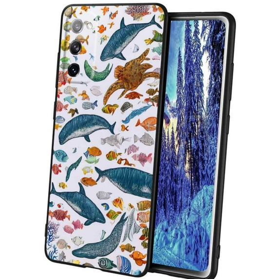 94Ocean-21 Phone Case, Degined for Samsung Galaxy A02S(US Model) Case Men Women, Flexible Silicone Shockproof Case for Samsung Galaxy A02S(US Model)