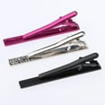 thumbnail image 4 of 3pcs en Acier Inoxydable Cravate Simple Hommes Clip Fermoir de Barre Plaine - Rose +, 4 of 7