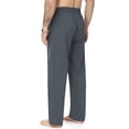 thumbnail image 3 of Xidunhg Men's Linen Pants Casual Beach Summer Pant Elastic Waist Drawstring Lightweight Trousers, 3 of 10