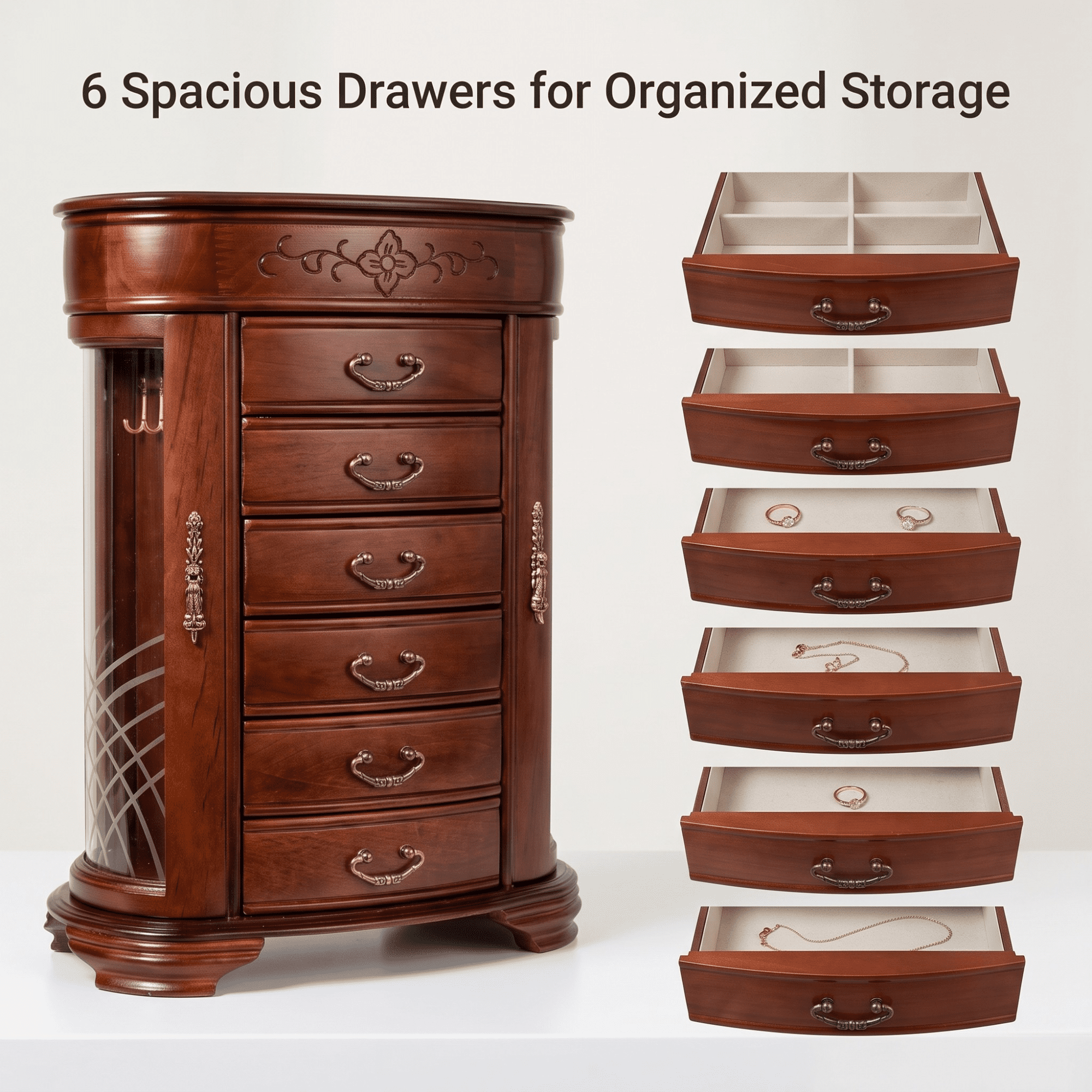 Hives & Honey Patricia Jewelry Chest, Cherry