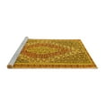 thumbnail image 2 of Ahgly Company Machine Washable Indoor Rectangle Persian Yellow Traditional Area Rugs, 5' x 8', 2 of 4