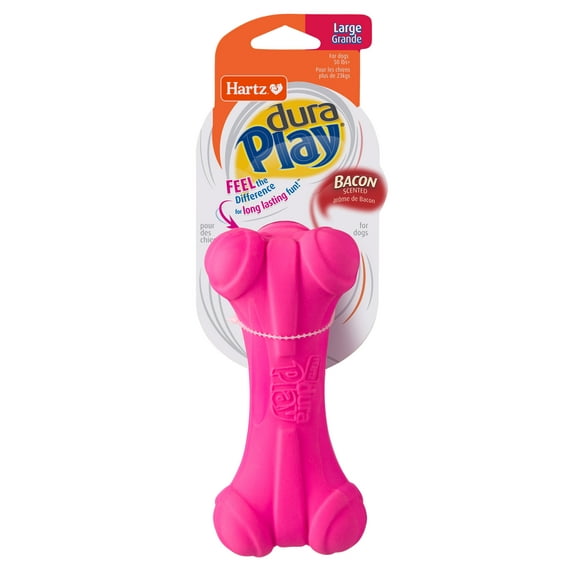 Hartz Dura Play Bone Dog Toy, Large, Color Will Vary,