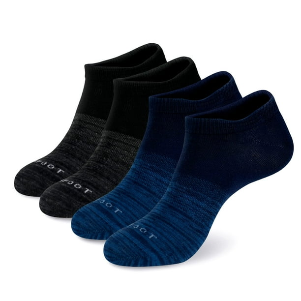 MONFOOT Women's and Men's 4Pack Sports Athletic Mesh Low Ankle Socks