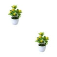thumbnail image 2 of Justharion Wide Application Fake Potted Plants For Every Room In Home Designed For Any Room lemon 2Set, 2 of 6