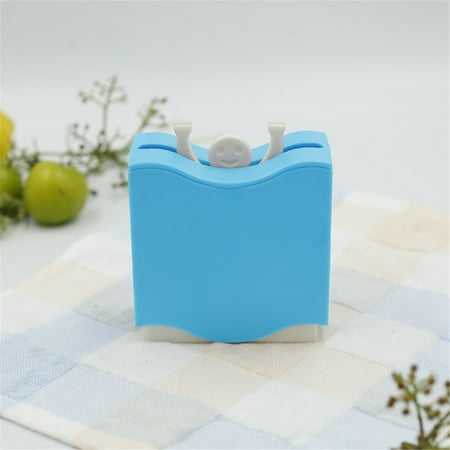 

JIUKE Storage Fun Supplies New Strange Smile Face Toothpick Box Creative Supplies