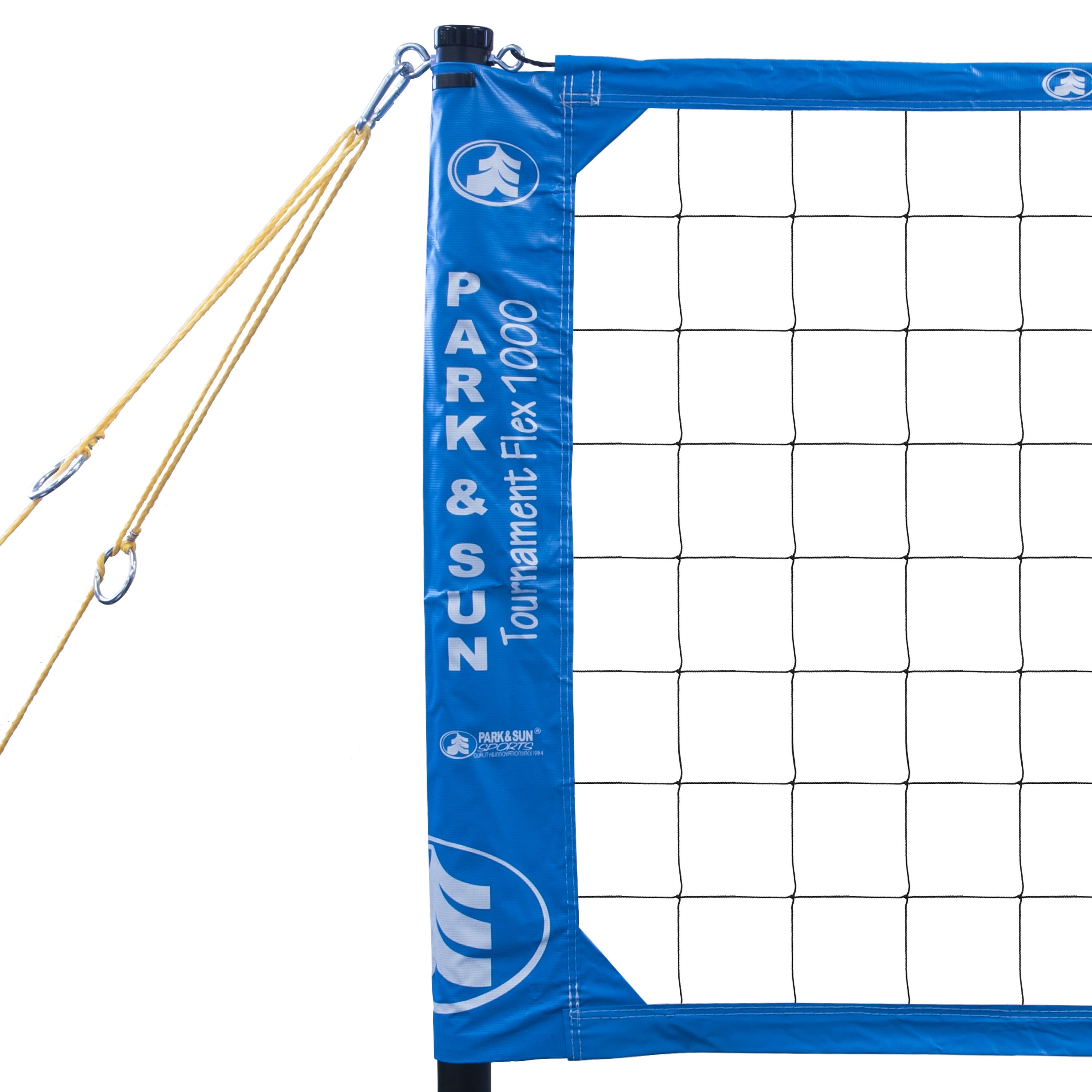 Park & Sun Sports Tournament Flex 1000 Portable Outdoor Volleyball Net Set, Blue