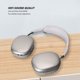 thumbnail image 3 of Auriculares Bluetooth inalámbricos FOSA Deep Bass para colocar sobre la oreja, blancos, 3 of 9
