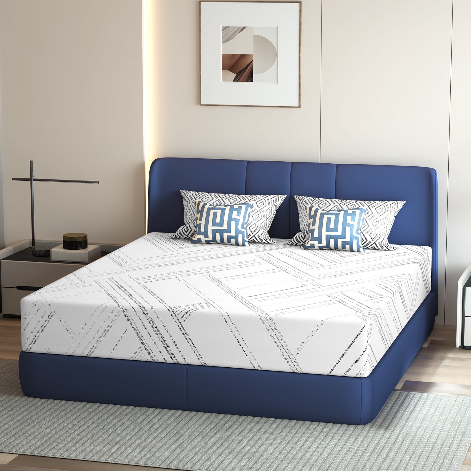 JYYA88BB 12-inch Cooling Gel Memory Foam Mattress in a Box, Medium-Firm, Full Size