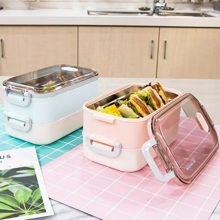

Buodes Kitchen Storage Shelves Kitchen Towels And Dishcloths Sets Microwave Lunch Box Japanese Wood Bento Box 2 Layer Container Storage New