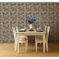 thumbnail image 2 of Dundee Deco Wallpaper Roll - Floral White, Brown, Tan Distressed Flowers, 21 in x 33 ft, 2 of 2