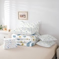 thumbnail image 6 of Homewish Kawaii Daisy 7pcs Bedding Comforter Set,Cute Cartoon Flower Queen Bedding Sets,Green White Queen Sheet Sets For Girl Teens,Ultra Soft Home Decor Reversible, 6 of 8