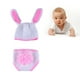 thumbnail image 3 of BRIGHTFUFU Bebé recién nacido accesorios de fotografía Patrón de oreja de conejo Trajes de foto Traje de punto Unisex Lindo Infant Hat pantalones, 3 of 7
