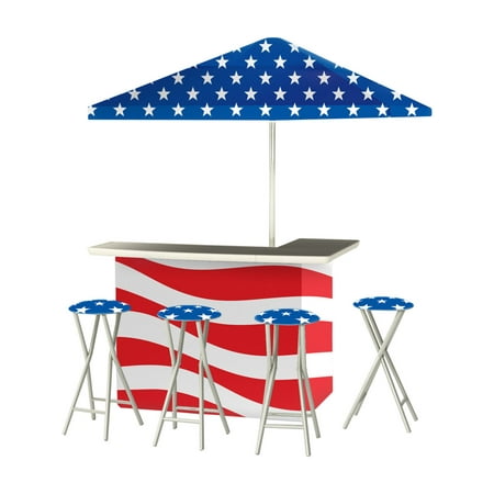 Best of Times Patriotic Portable Outdoor Bar (Best Pedicure Chair On The Market)