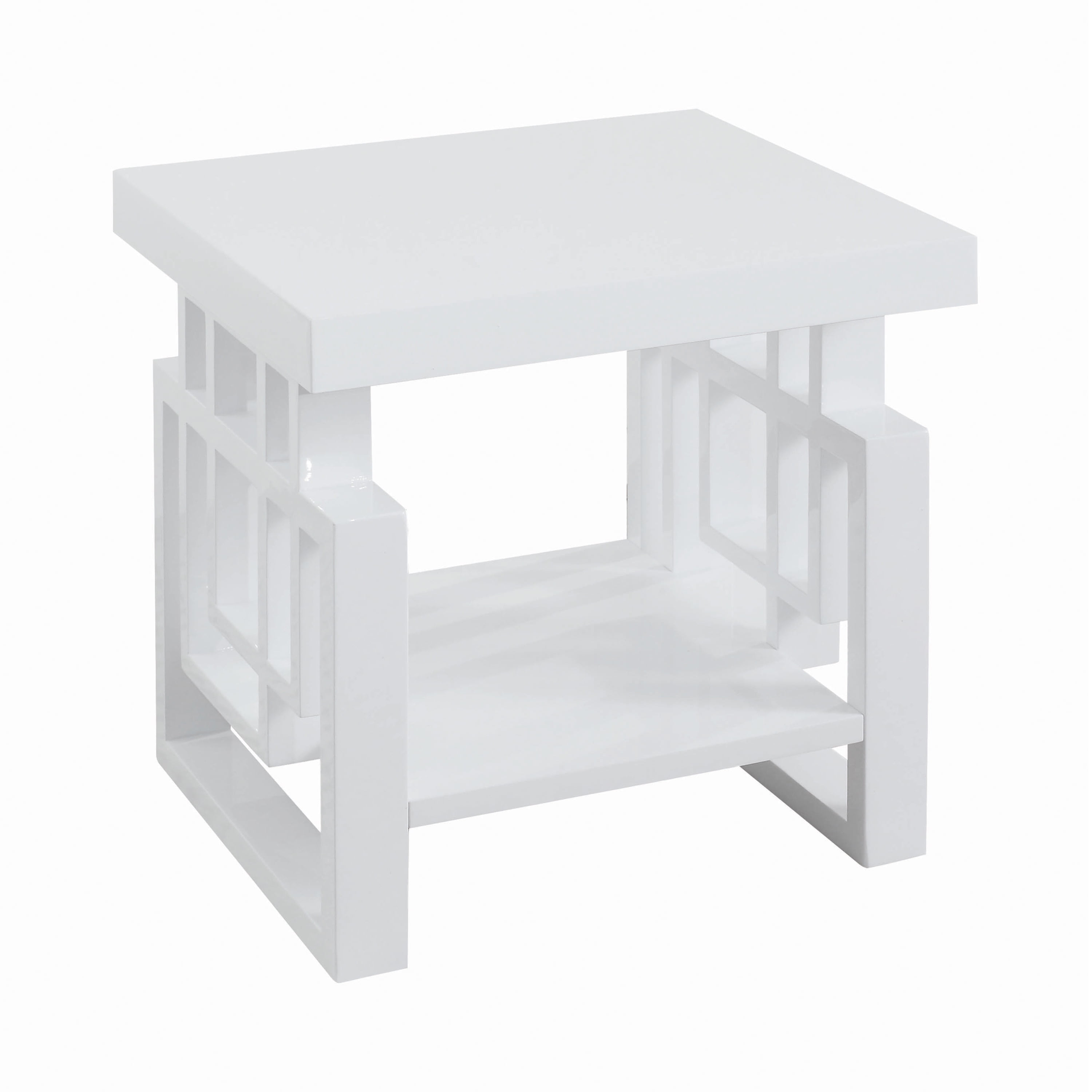 Rectangular End Table High Glossy White - Walmart.com