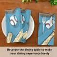 thumbnail image 4 of JSTEL Baseball Glove Bat Cloth Napkins Set of 1, 20x20 Inch Washable and Reusable Napkin for Decoupage Dinner Party Everyday Use, 4 of 6