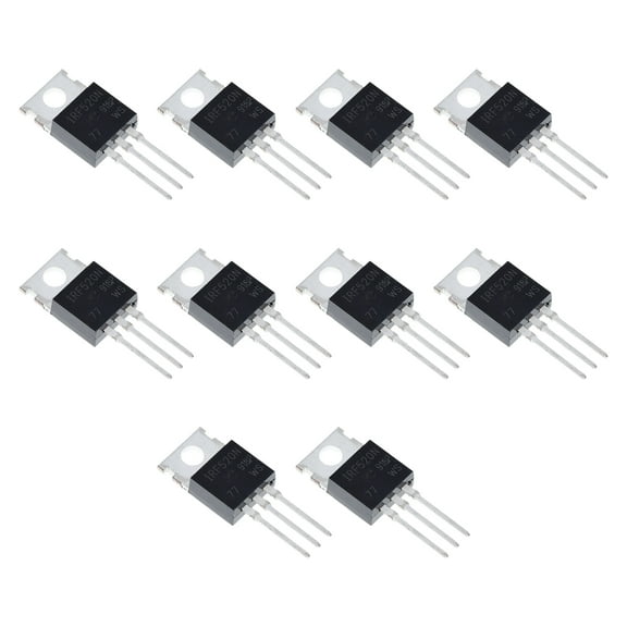 10Pcs/Pack IRF540N MOSFET Transistors 33Amp 100V N-Channel Power MOSFET Transistor Applicable for Power Amplifier TO-220