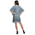 thumbnail image 4 of Moomaya Robe Courte de Caftan de Plage, Robe de Couverture Imprimée, Kaftan pour Femmes, Tenue de Plage, Couverture, 4 of 4