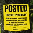 thumbnail image 2 of Adhesivo con señal de advertencia Private Property Hunting, 20 unidades, 2 of 4