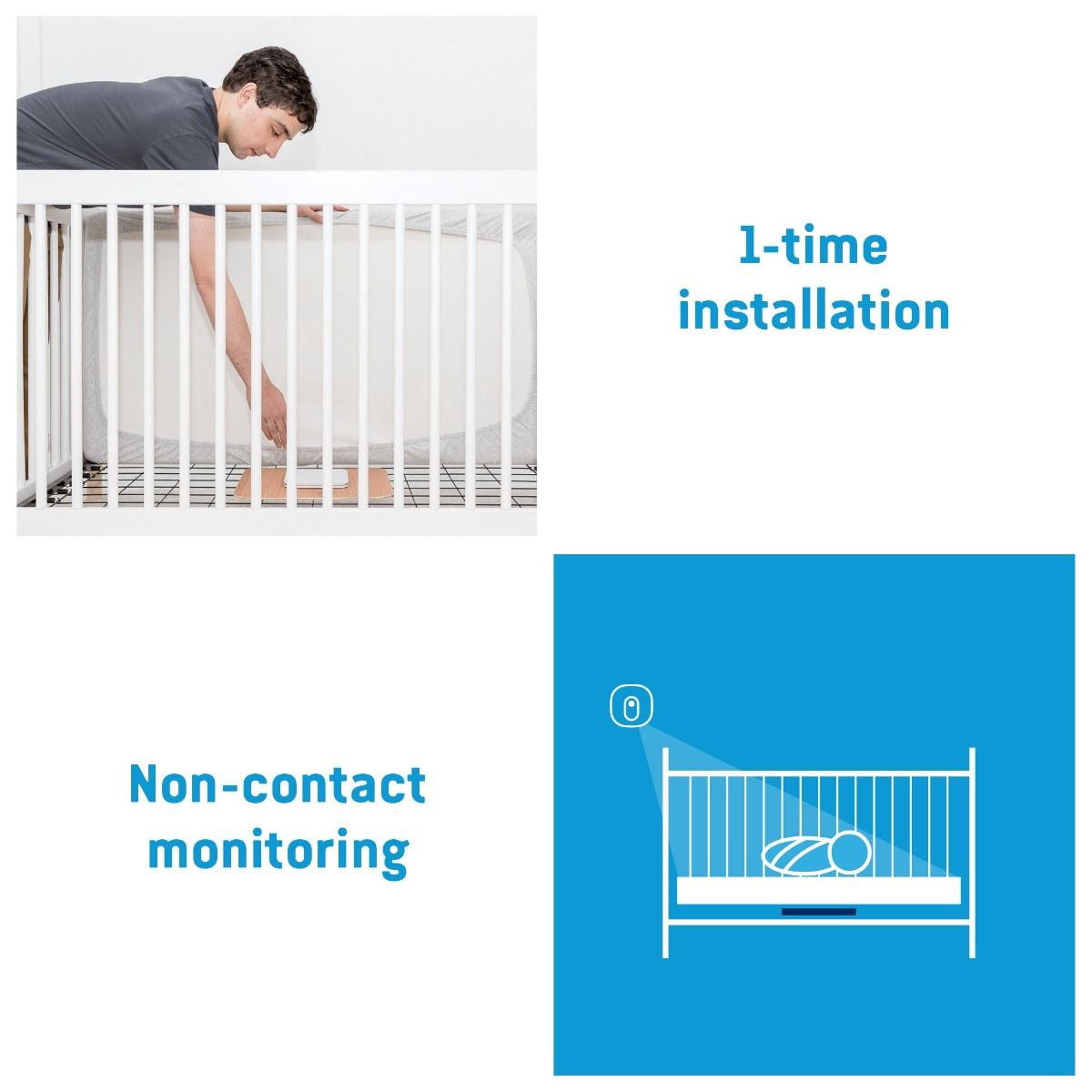 Angelcare AC327 Baby Breathing Monitor with Video