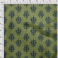 thumbnail image 3 of oneOone Cotton Poplin Fabric Leaves & Floral Block Printed Craft Fabric BTY 56 Inch Wide, 3 of 4
