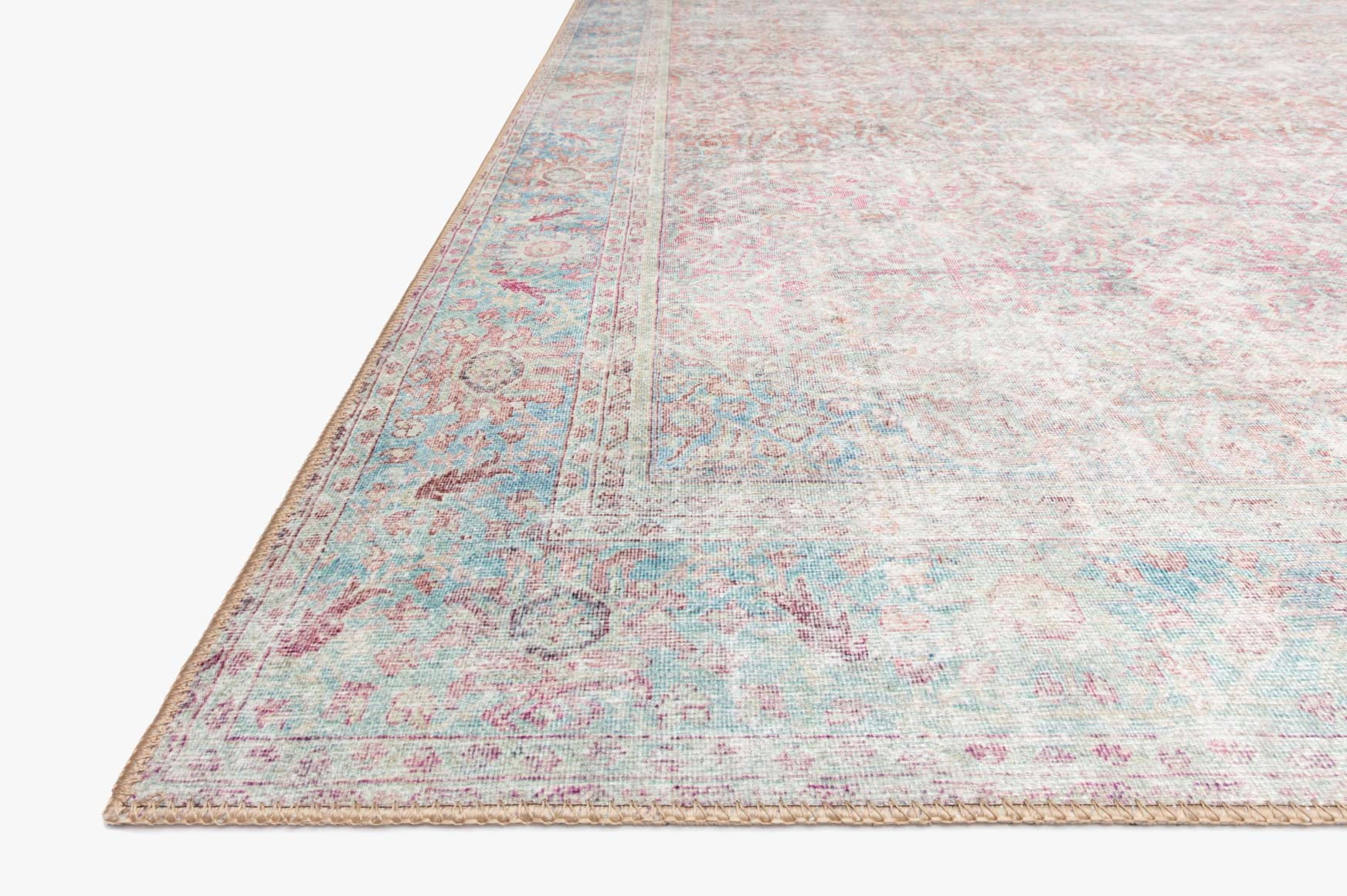 Loloi Wynter Red / Teal 2'-0" x 5'-0" Accent Rug