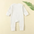 thumbnail image 4 of Mono de verano para niños y niñas, mono de bebé de manga corta con botones y cuello redondo, bonitos pantalones cortos lisos, monos de poliéster para niños, 4 of 7