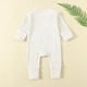 thumbnail image 4 of Mono de verano para niños y niñas, mono de bebé de manga corta con botones y cuello redondo, bonitos pantalones cortos lisos, monos de poliéster para niños, 4 of 7