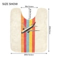 thumbnail image 5 of Yayeee Bath Rug for Bathroom Floor Non Slip Contour Fluffy Soft Absorbent Mat, 20"x24", Colorful Plane, 5 of 7