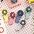 thumbnail image 2 of Mini Fan Three-Speed Wind Low Noise ABS USB Handheld Pocket Fan Air Cooler for Home, 2 of 10