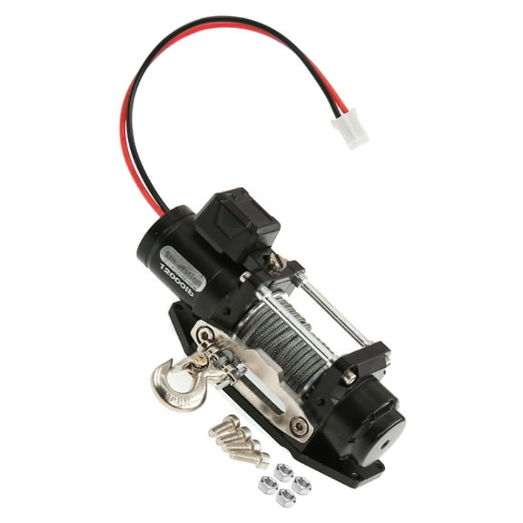 Heavy Duty Electric Remote Control Winch Accuracy Controlled All Metal Winch for 1/10 1/8 Scale Crawlers Car