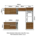 thumbnail image 3 of Cocina Integral Completa Modular Madesa Glamy 290cm BM 02, 3 of 5