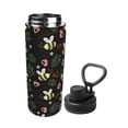 thumbnail image 2 of Pofeuu Bees Print 18oz Sports Insulated Kettle Stainless Steel Vacuum Water Bottle Leakproof Sport Flask, 2 of 7