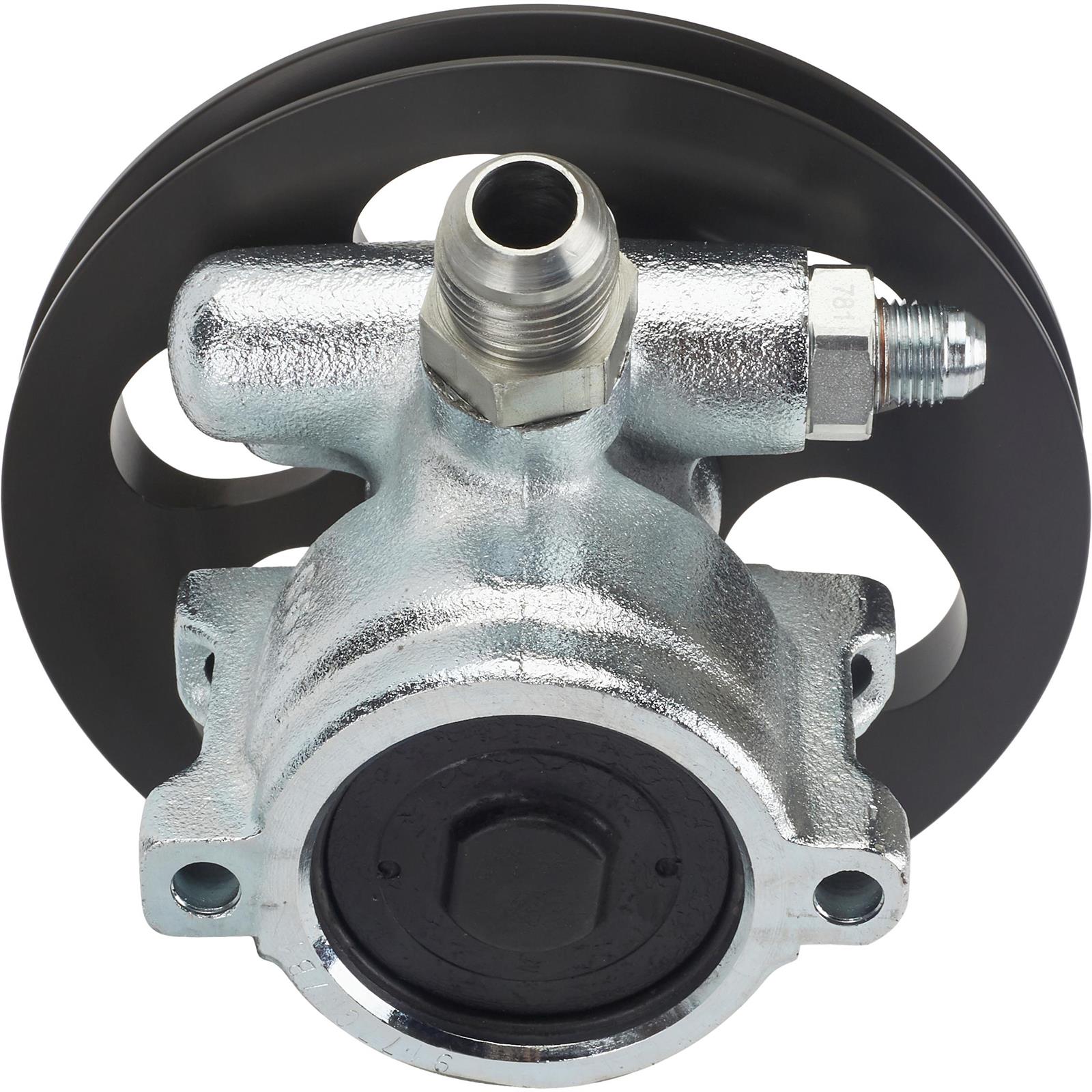 Power Steering Pump Combo Kit with Sweet Mfg. Pump, SBC Mount Bracket, Remote Reservoir, -8 AN Fittings, AN 6 High Pressure/Return Fittings, Ideal for DIY Hose Assemblies