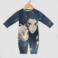 thumbnail image 4 of Howls Moving Castle Baby Long Sleeve Footless, Infant Playsuit Romper Jumpsuits for Boys Girls, 4 of 8
