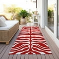 thumbnail image 6 of Addison Rugs Chantille Indoor/Outdoor Transitional Geometric, Abstract Red Washable Runner Rug, 2'3" x 7'6", 6 of 6