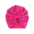 thumbnail image 1 of FOCUSNORM Baby's Hairband Cap Single Color Skin Friendly Soft Bow Headband Hat, 1 of 2
