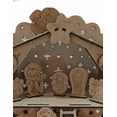 thumbnail image 2 of Nacimiento artesanal de 22 piezas elaborado en MDF natural, con figuras detalladas que crean una escena navideña completa. Ideal para decorar hogares, mesas, repisas, oficinas o proyectos temáticos., 2 of 8