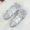 thumbnail image 4 of Gyratedream Baby Girls Wedding Party Dress Shoes Perform Dance Shoe Girls Flower Sparkle Low Heel Party Mary Jane Princess Shoes, 4 of 6