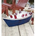 thumbnail image 4 of Plow & Hearth Large Handmade Painted Metal Boat Planter/Container, 4 of 4