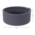 thumbnail image 2 of Unique Bargains Round Woven Storage Basket Small Storage Bin for Home Decor Grey S, 2 of 7