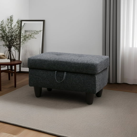 Upholstered Storage Ottoman