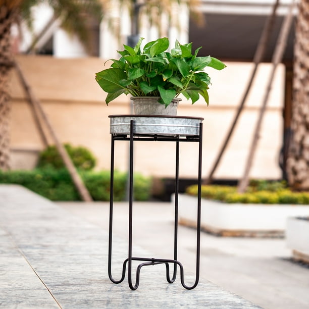 Better Homes & Gardens 13" x 13" 22" and Black Iron Plant -