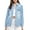 Light Blue, variant on Women's Classic Casual Cotton Lightweight Distressed Denim Button Up Jean Jacket (Light Blue, S)