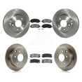 thumbnail image 1 of Transit Auto Front Rear Disc Brake Rotors and Semi-Metallic Pads Kit for Car 2004-2006 Mitsubishi Galant 2.4L K8S-100966, 1 of 11