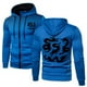 thumbnail image 1 of WILLBEST Sudaderas para Hombre, Otoño e Invierno, Abrigo Cálido para Tiempo Libre, Estampado Deportivo De Lunares, Cremallera, Bolsillo, Capucha, Cálido, Suéter con Bolsillo Superior XXGrande, 1 of 3